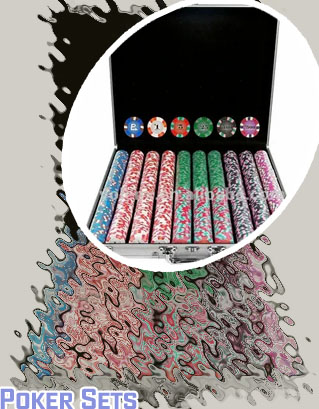 Aluminum case professional poker set