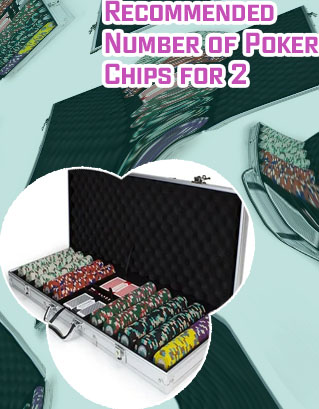 Home poker chip set up