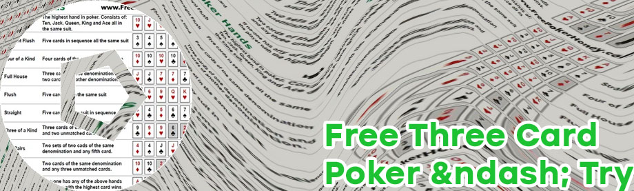 Three card poker winning hands