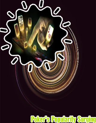 World displayed artistic poker series